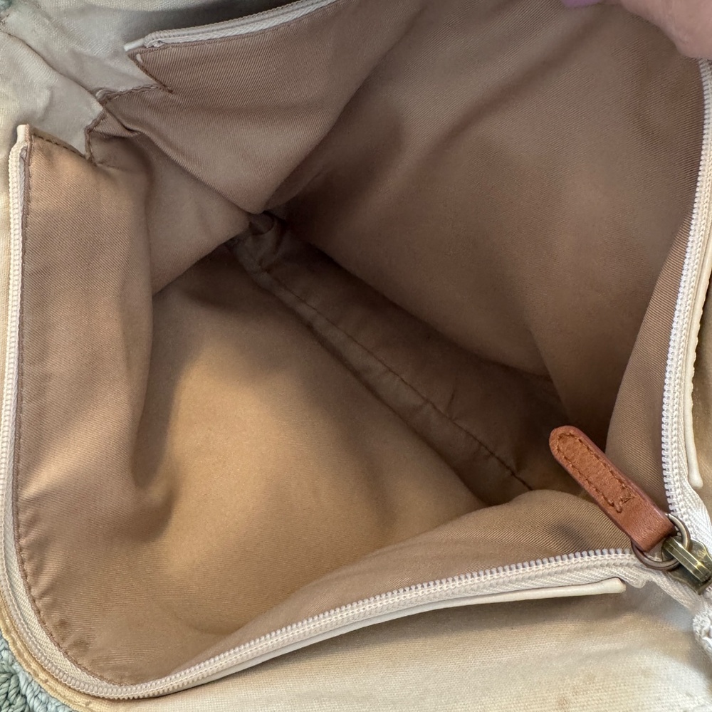 THE SAK Cream Tote Bag with Crochet Detail with Curve Top GORGEOUS - Picture 13 of 14